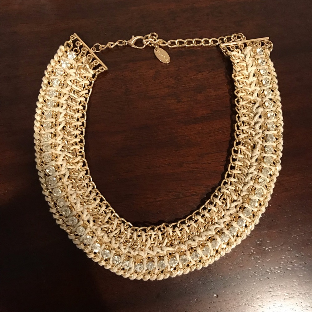 White Statement Necklace - image 1